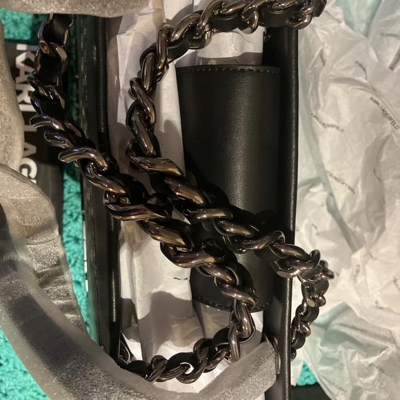 Karl Lagerfeld Paris Savoie Monagram Leather Tote Nwt - Picture 11 of 11